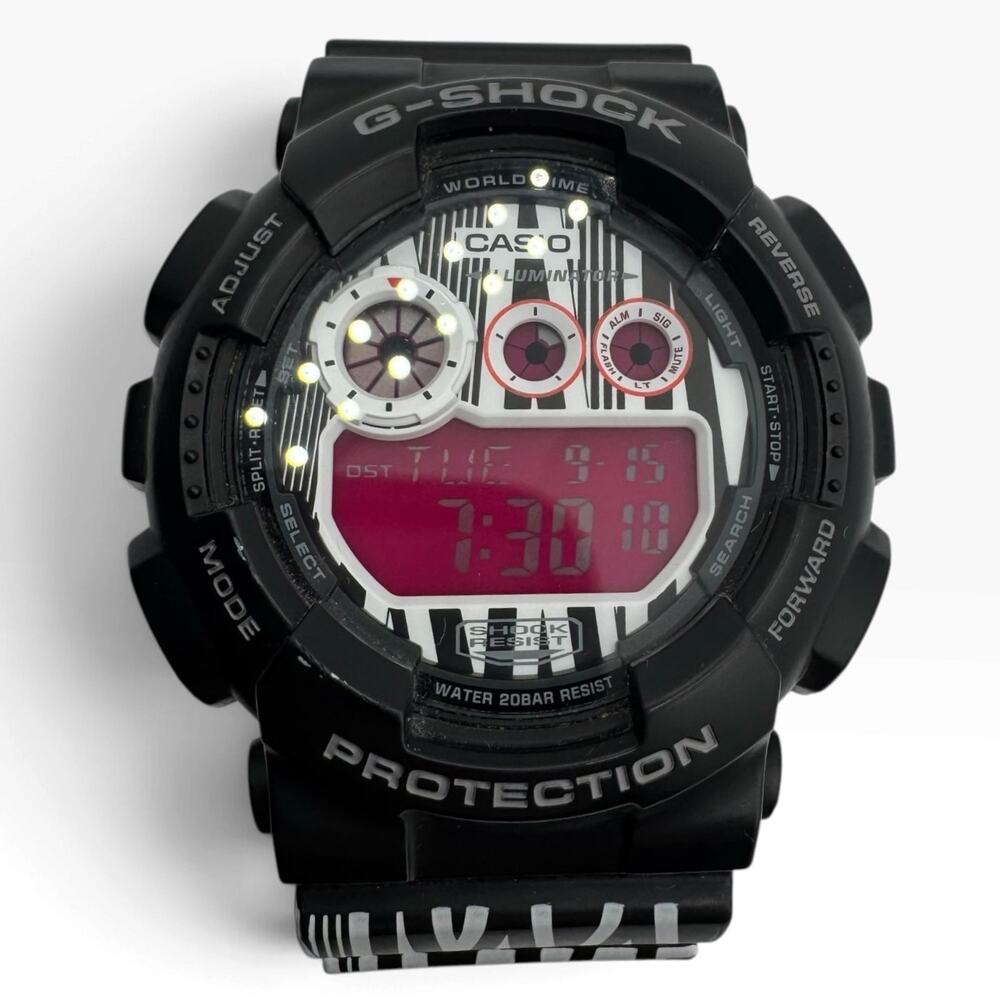 Casio G-Shock GD-120LM-1A MAROK Collaboration Black Pink Digital Watch 3427